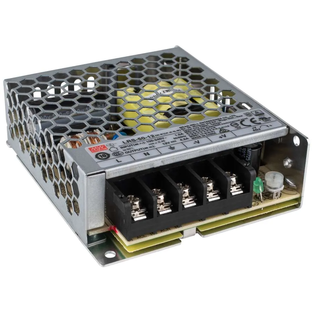 Meanwell - LRS-50-12 Open frame τροφοδοτικό 12V-4,2A