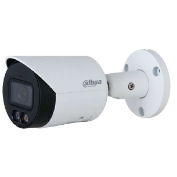 DAHUA - IPC-HFW2449S-S-IL-0280B IP Smart Dual Illuminator Bullet κάμερα ανάλυσης 4MP, με φακό 2.8mm, IR30m και Led 30m. Ενσωματωμένο μικρόφωνο.