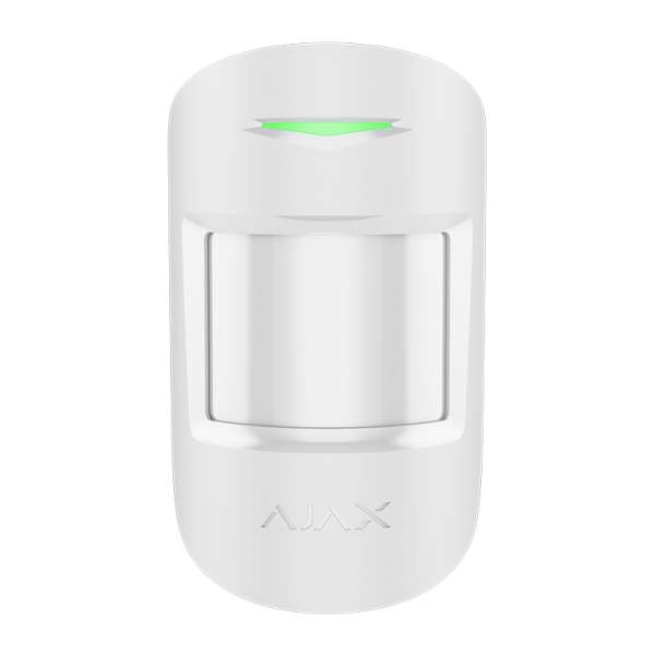 AJAX - MOTION PROTECT PLUS SUPERIOR WHITE Ασύρματος ανιχνευτής κίνησης SUPERIOR διπλής τεχνολογίας (PIR & Microwave), σε λευκό χρώμα.