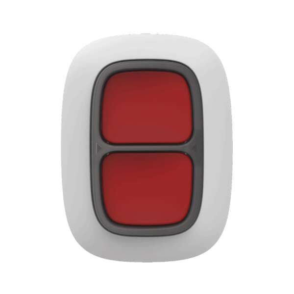 AJAX - DOUBLE BUTTON WHITE Ασύρματο μπουτόν πανικού δύο πλήκτρων, σε λευκό χρώμα.