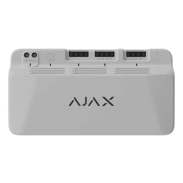 AJAX - LINESUPPLY FIBRA 45W WHITE Τροφοδοτικό 45W για ενίσχυση τροφοδοσίας συσκευών Fibra.