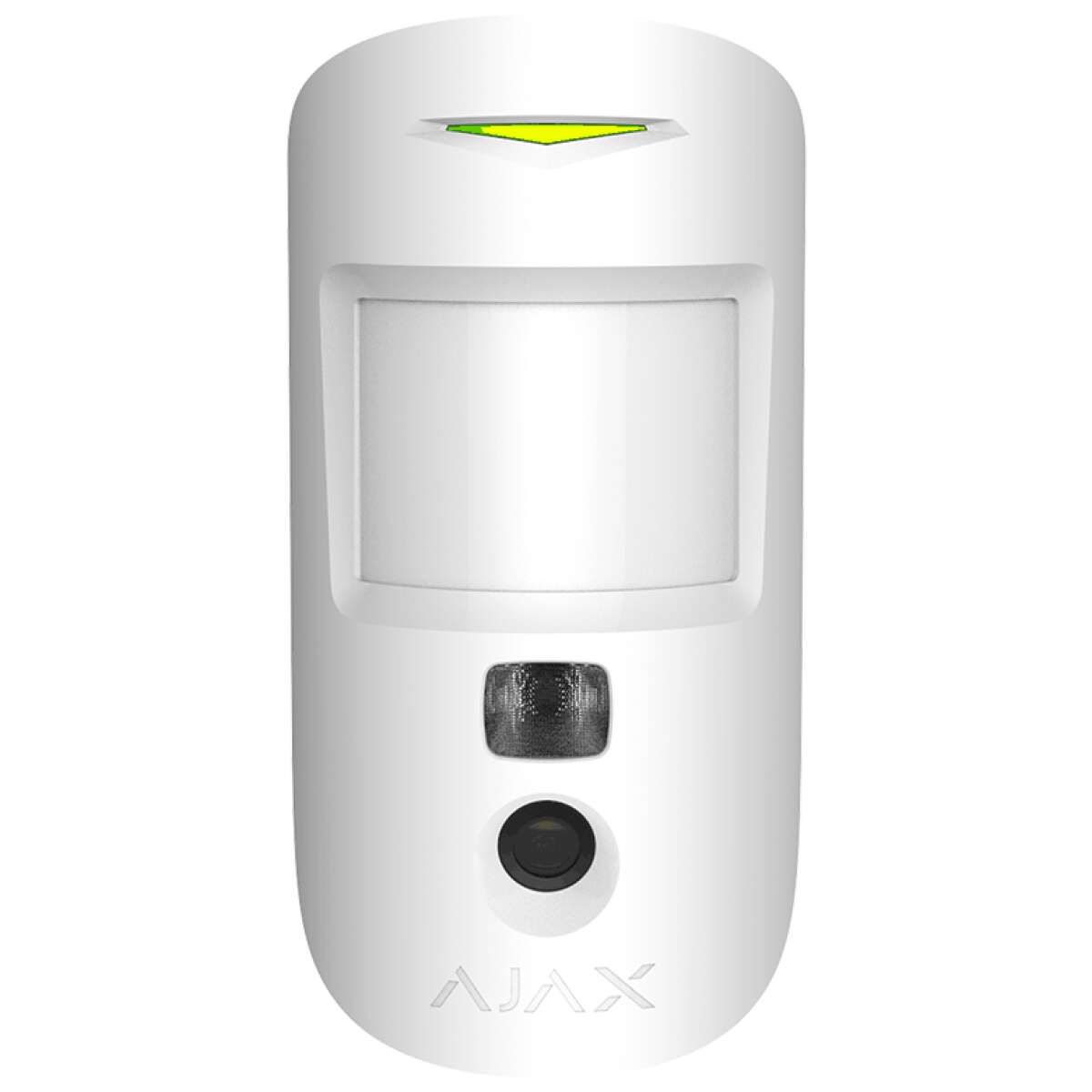 AJAX - MOTION CAM WHITE Ασύρματος ανιχνευτής κίνησης με ενσωματωμένη κάμερα, σε λευκό χρώμα.