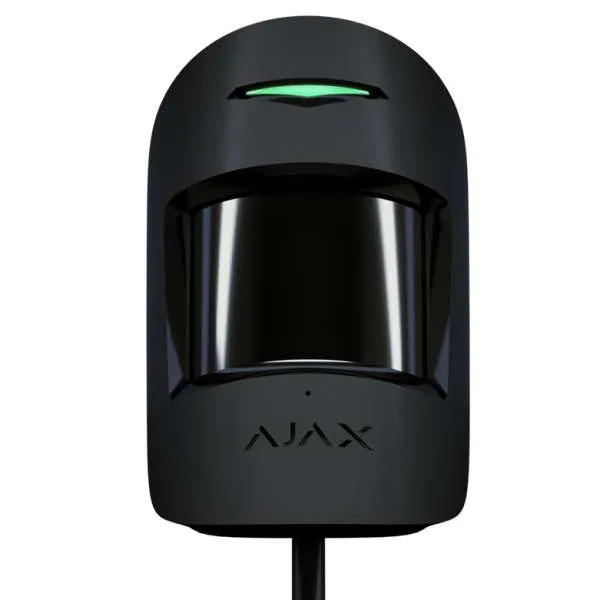 AJAX - COMBIPROTECT FIBRA BLACK Ενσύρματος ανιχνευτής κίνησης FIBRA, PIR, Glass Break & Pet Friendly (20kg) σε μαύρο χρώμα.