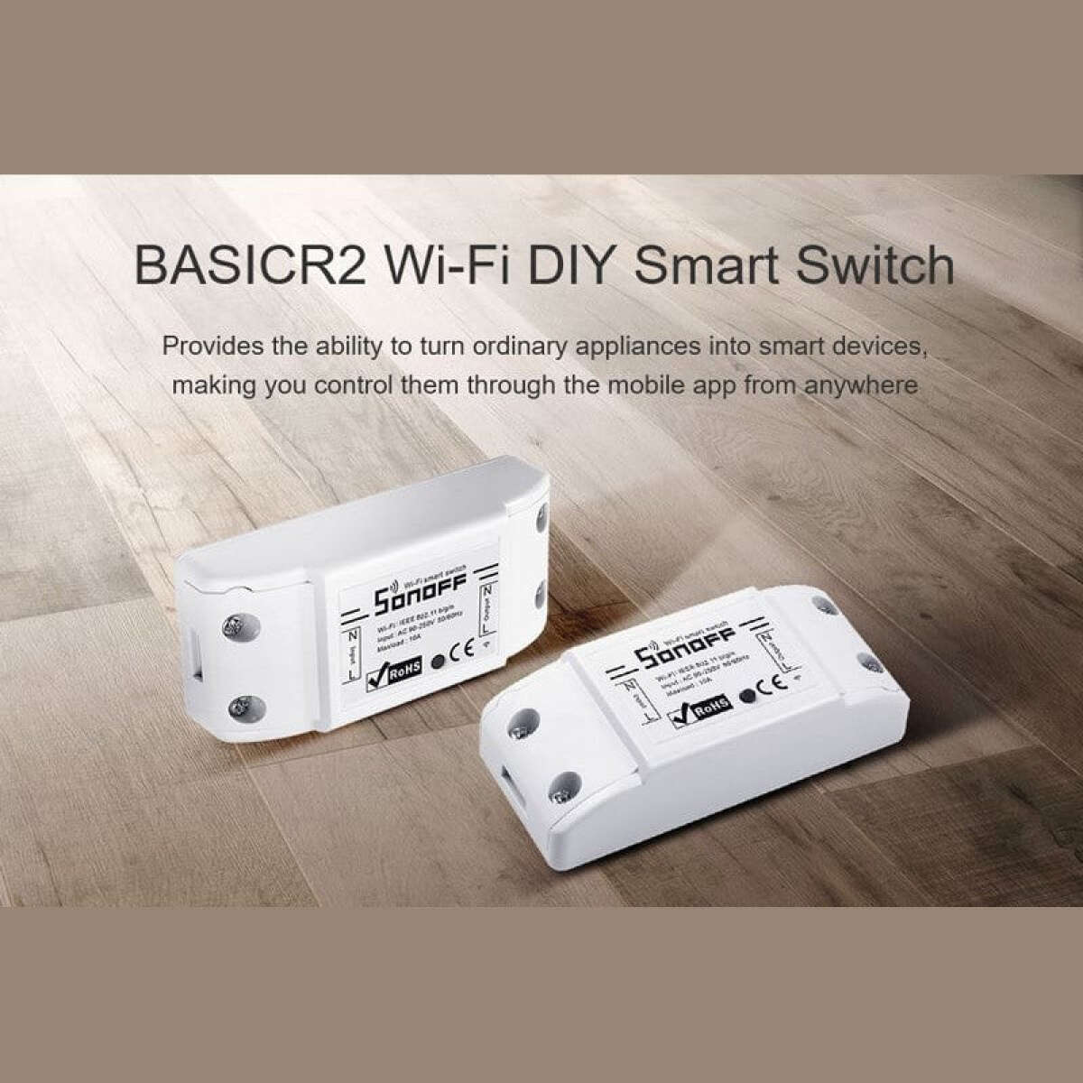 Sonoff BASIC R2 - Έξυπνος Διακόπτης Wi-Fi (10A)