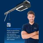 Nice SPIDER 1200 (WiFi Basic Kit Μονοκόμματος Ιμάντα) - Σετ BRUSHLESS μηχανισμός γκαραζόπορτας οροφής έως 19,5 m² για πολύ εντατική χρήση