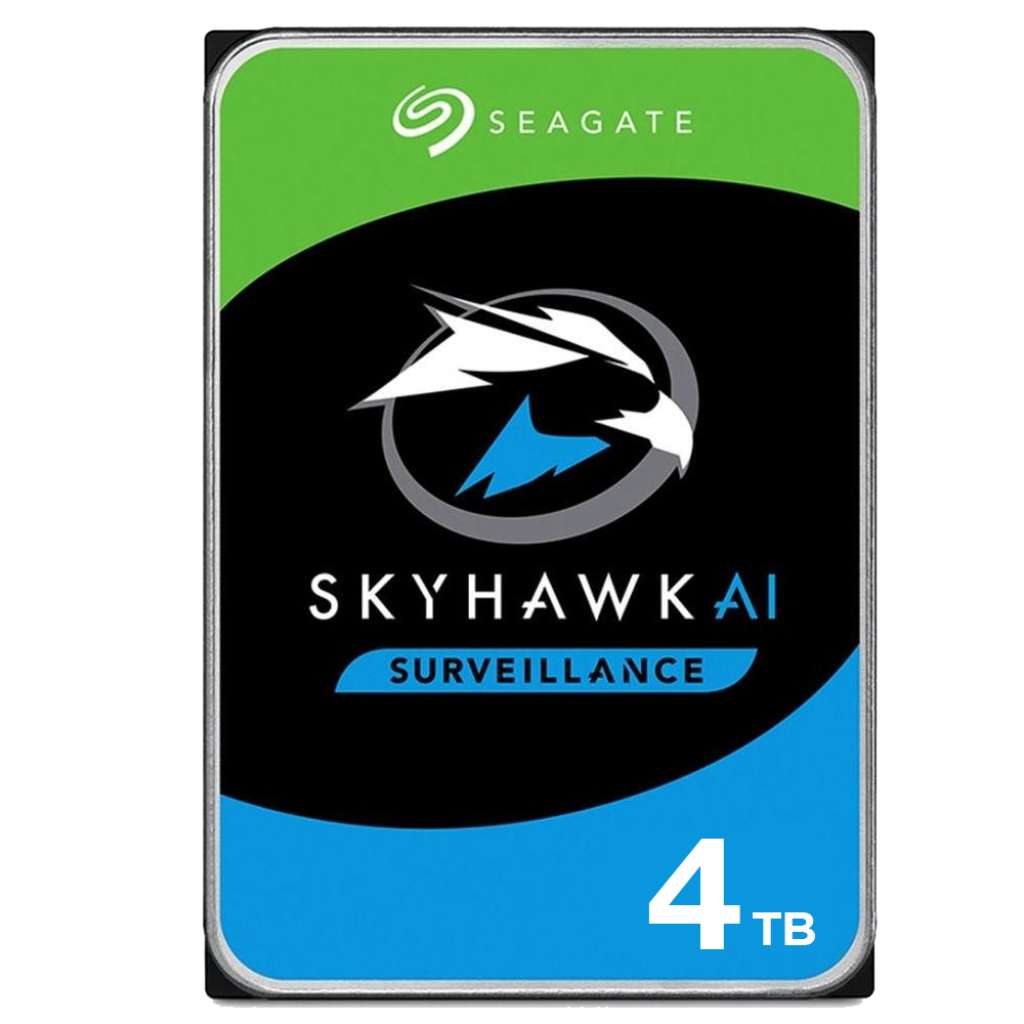 SEAGATE - SKYHAWK 4TB Σκληρός δίσκος 4TB ειδικά σχεδιασμένος για συστήματα παρακολούθησης με λειτουργία 24/7.