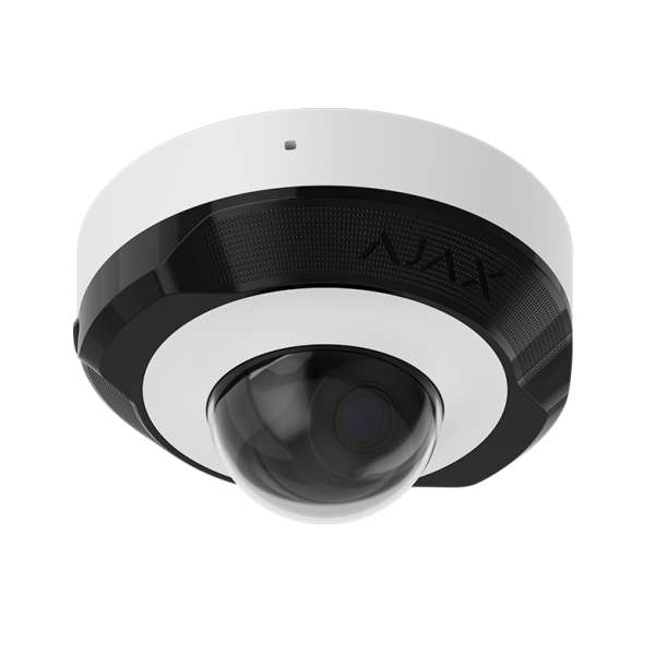 AJAX - DOMECAM MINI (5 MP/2.8mm) WHITE Ενσύρματη IP MiniDome κάμερα ανάλυσης 5MP (2800 x 1620px), με γωνία θέασης 100° - 110° και ενσωματωμένο μικρόφωνο, σε λευκό χρώμα.