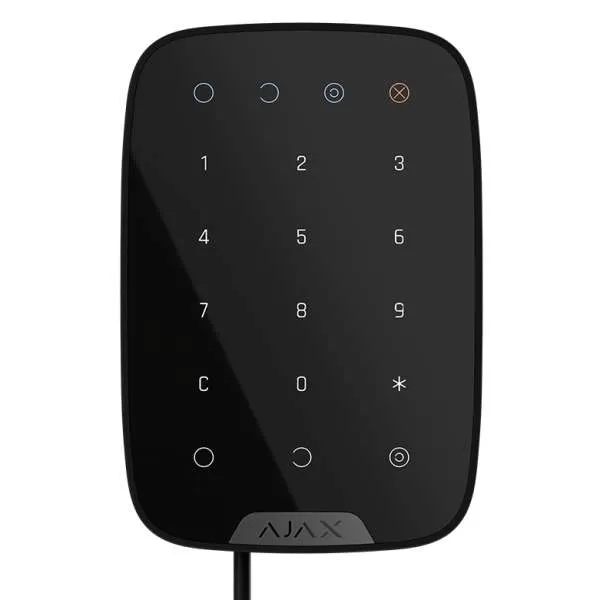 AJAX - KEYPAD FIBRA BLACK Ενσύρματο πληκτρολόγιο FIBRA, σε μαύρο χρώμα.