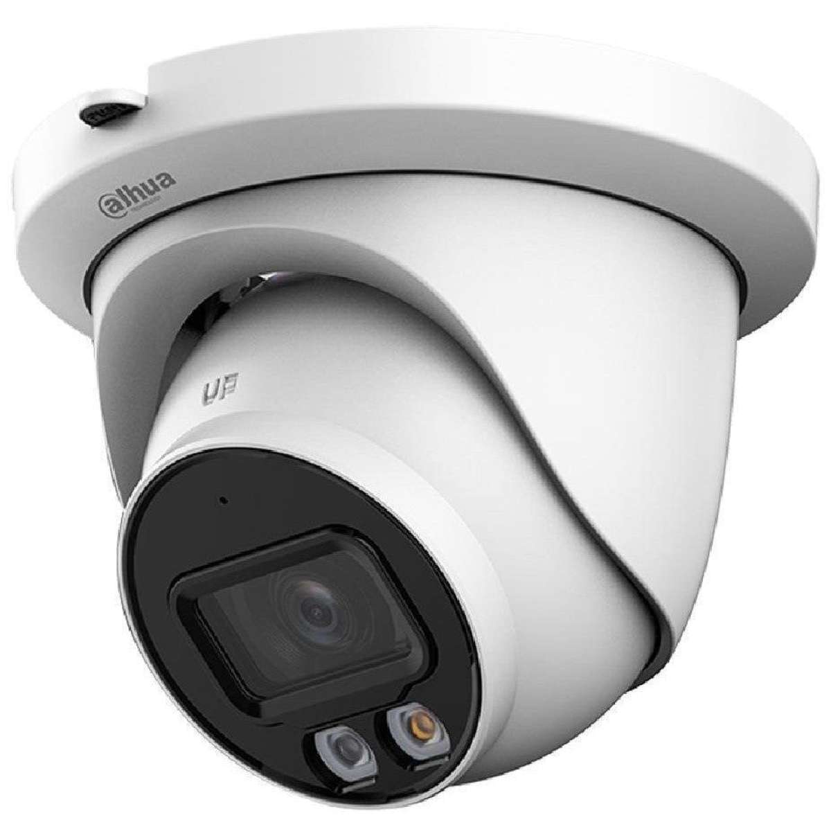 DAHUA - IPC-HDW2449TM-S-IL-0280B IP Smart Dual Illuminator Dome κάμερα ανάλυσης 4MP, με φακό 2.8mm, IR30m και Led 30m. Ενσωματωμένο μικρόφωνο.