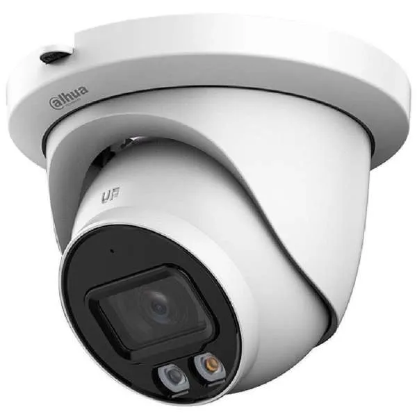 DAHUA - IPC-HDW2449TM-S-IL-0280B IP Smart Dual Illuminator Dome κάμερα ανάλυσης 4MP, με φακό 2.8mm, IR30m και Led 30m. Ενσωματωμένο μικρόφωνο.