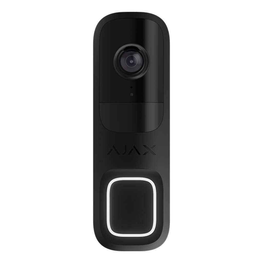 AJAX - AJAX SYSTEMS - DOORBELL BLACK Δικτυακή μπουτονιέρα μίας κλήσης, με δυνατότητα πλήρους ενσωμάτωσης στο Ajax HUB και υποστήριξη καταγραφής μέσω Ajax NVR.
