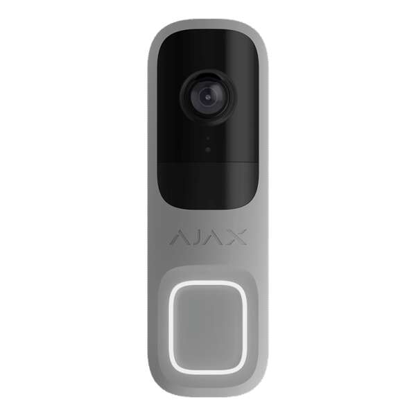 AJAX - AJAX SYSTEMS - DOORBELL GREY Δικτυακή μπουτονιέρα μίας κλήσης, με δυνατότητα πλήρους ενσωμάτωσης στο Ajax HUB και υποστήριξη καταγραφής μέσω Ajax NVR.