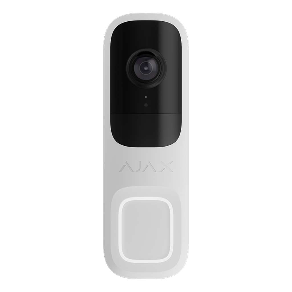 AJAX - AJAX SYSTEMS - DOORBELL WHITE Δικτυακή μπουτονιέρα μίας κλήσης, με δυνατότητα πλήρους ενσωμάτωσης στο Ajax HUB και υποστήριξη καταγραφής μέσω Ajax NVR.