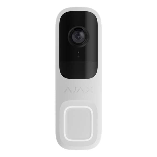 AJAX - AJAX SYSTEMS - DOORBELL WHITE Δικτυακή μπουτονιέρα μίας κλήσης, με δυνατότητα πλήρους ενσωμάτωσης στο Ajax HUB και υποστήριξη καταγραφής μέσω Ajax NVR.