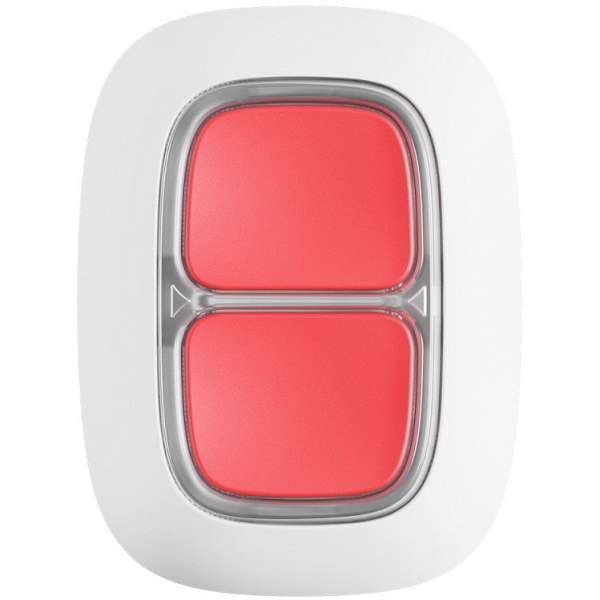 AJAX - DOUBLE BUTTON WHITE Ασύρματο μπουτόν πανικού δύο πλήκτρων, σε λευκό χρώμα.