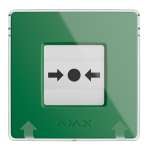 AJAX - MANUAL CALL POINT (GREEN) Ασύρματο μπουτόν επίτοιχης τοποθέτησης για χειροκίνητη αναγγελία συναγερμού και χρήση σεναρίων αυτοματισμού, σε πράσινο χρώμα.
