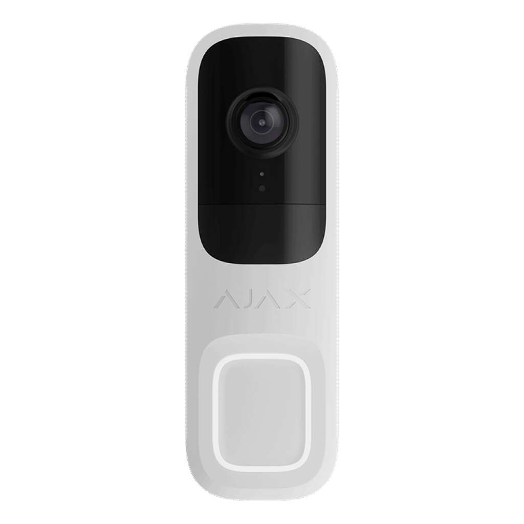 AJAX - AJAX SYSTEMS - DOORBELL WHITE Δικτυακή μπουτονιέρα μίας κλήσης, με δυνατότητα πλήρους ενσωμάτωσης στο Ajax HUB και υποστήριξη καταγραφής μέσω Ajax NVR.