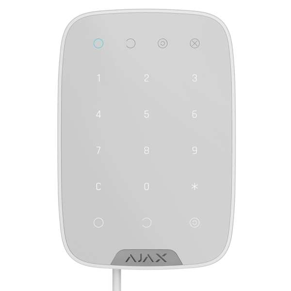 AJAX - KEYPAD FIBRA WHITE Ενσύρματο πληκτρολόγιο FIBRA, σε λευκό χρώμα.