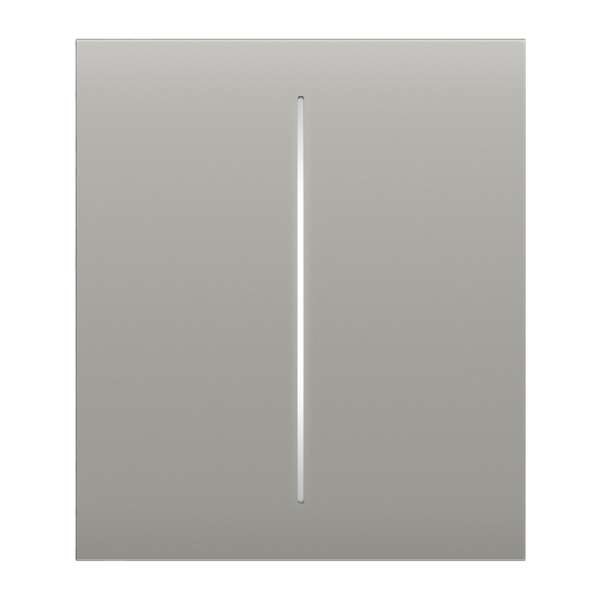 AJAX SYSTEMS - CENTER BUTTON (2-GANG) OYSTER Κεντρική πρόσοψη για πλαίσιο (Frame) 3, 4 ή 5 θέσεων ασύρματου διπλού διακόπτη ελέγχου φωτισμού, σε μπεζ χρώμα.