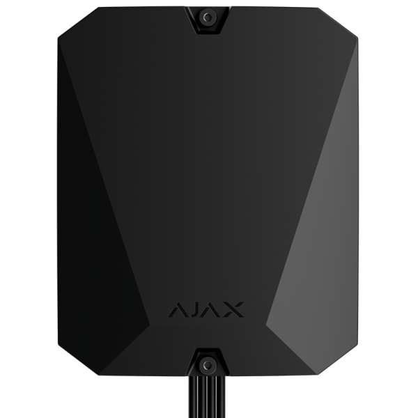 AJAX - HUB HYBRID (4G) FIBRA BLACK Πίνακας συναγερμού FIBRA (4G), 8 ΒUS γραμμές, 100 συσκευές και 3 κανάλια επικοινωνίας σε μαύρο χρώμα.