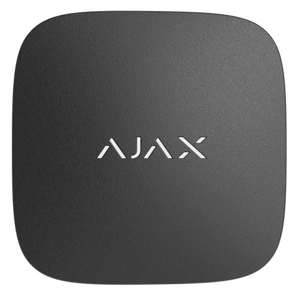 AJAX SYSTEMS - LIFE QUALITY BLACK Aσύρματος ανιχνευτής ελέγχου ποιότητας αέρα, σε μαύρο χρώμα.