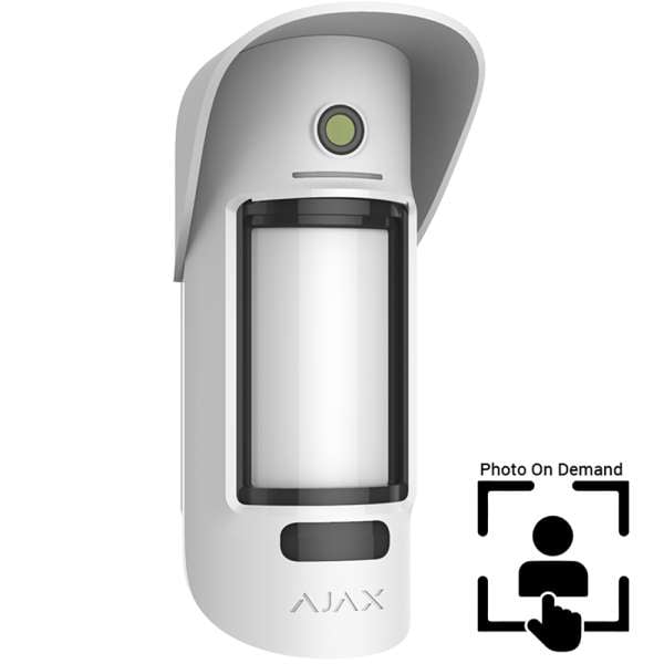 AJAX - MOTION CAM OUTDOOR (PhOD) Ασύρματος ανιχνευτής κίνησης εξωτερικού χώρου PIR & Antimasking με ενσωματωμένη κάμερα για οπτική επιβεβαίωση συναγερμού και φωτογραφίες κατ' επιλογή, Photo on Demand (PhOD).
