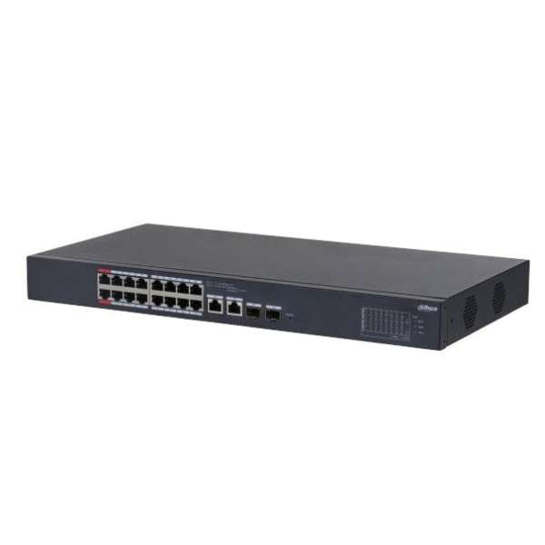 DAHUA - CS4220-16GT-240 Cloud Managed Switch με 16 θύρες Gigabit PoE, 2 θύρες uplink 1000Mbps και 2 θύρες SFP. Iσχύς 240W.
