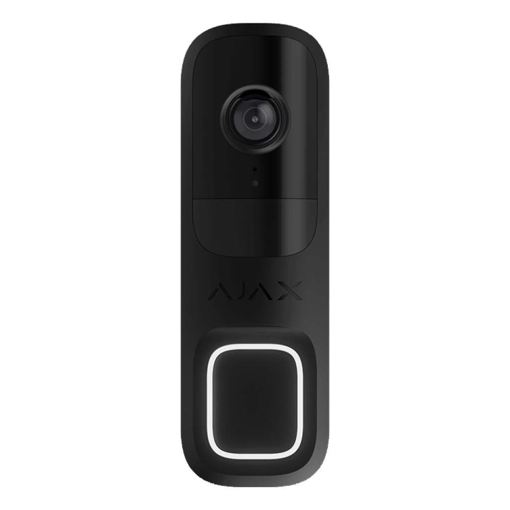 AJAX - AJAX SYSTEMS - DOORBELL BLACK Δικτυακή μπουτονιέρα μίας κλήσης, με δυνατότητα πλήρους ενσωμάτωσης στο Ajax HUB και υποστήριξη καταγραφής μέσω Ajax NVR.