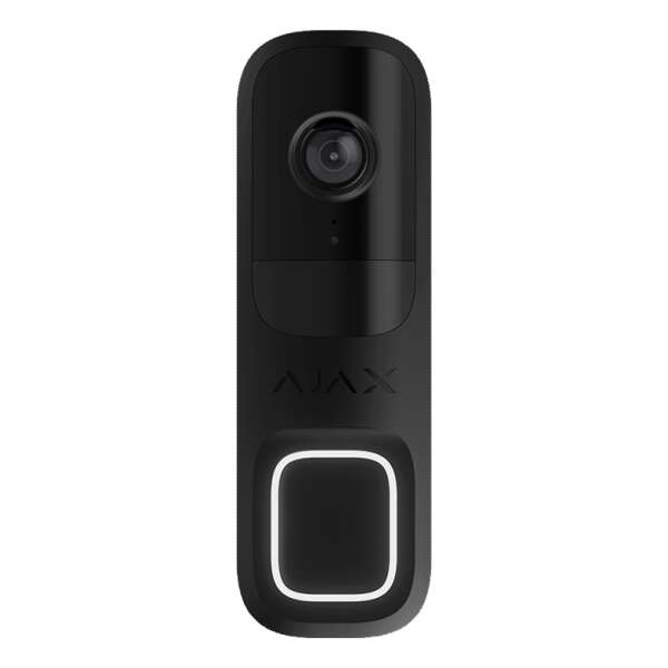 AJAX - AJAX SYSTEMS - DOORBELL BLACK Δικτυακή μπουτονιέρα μίας κλήσης, με δυνατότητα πλήρους ενσωμάτωσης στο Ajax HUB και υποστήριξη καταγραφής μέσω Ajax NVR.