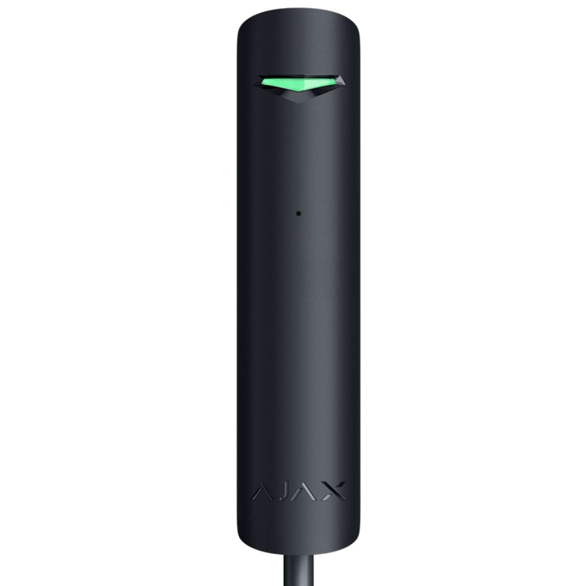 AJAX SYSTEMS - GLASS PROTECT FIBRA BLACK Ενσύρματος ανιχνευτής θραύσης κρυστάλλων FIBRA, σε μαύρο χρώμα.