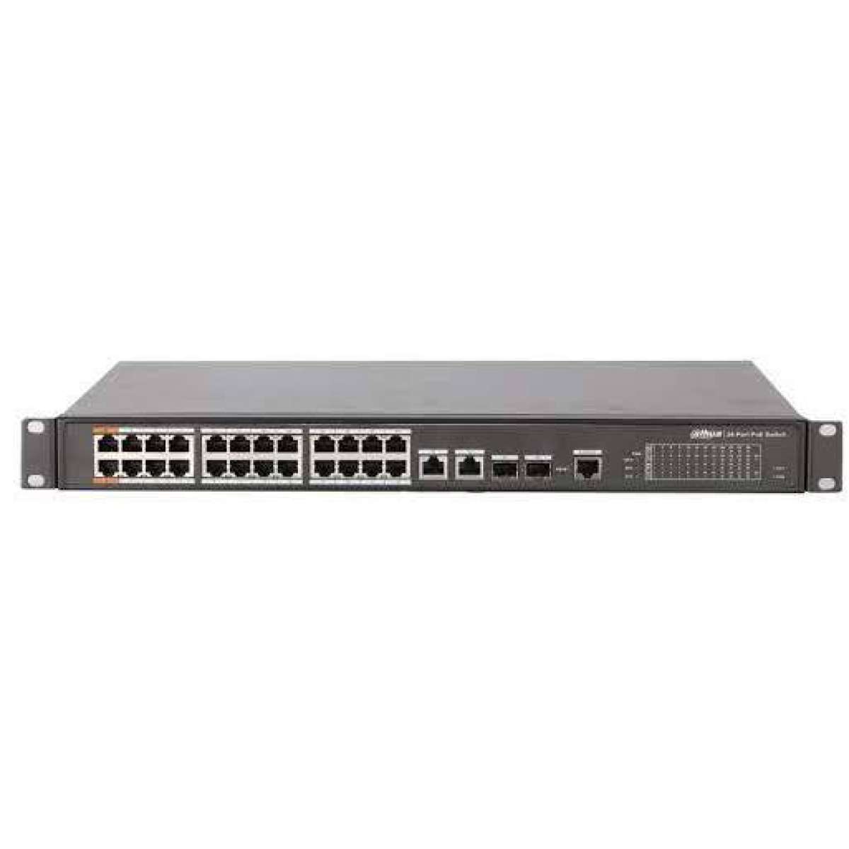 DAHUA - PFS4226-24ET-360-V3 Switch με 24 θύρες PoE, 2 θύρες uplink 1000Mbps και 2 θύρες SFP. (Managed)