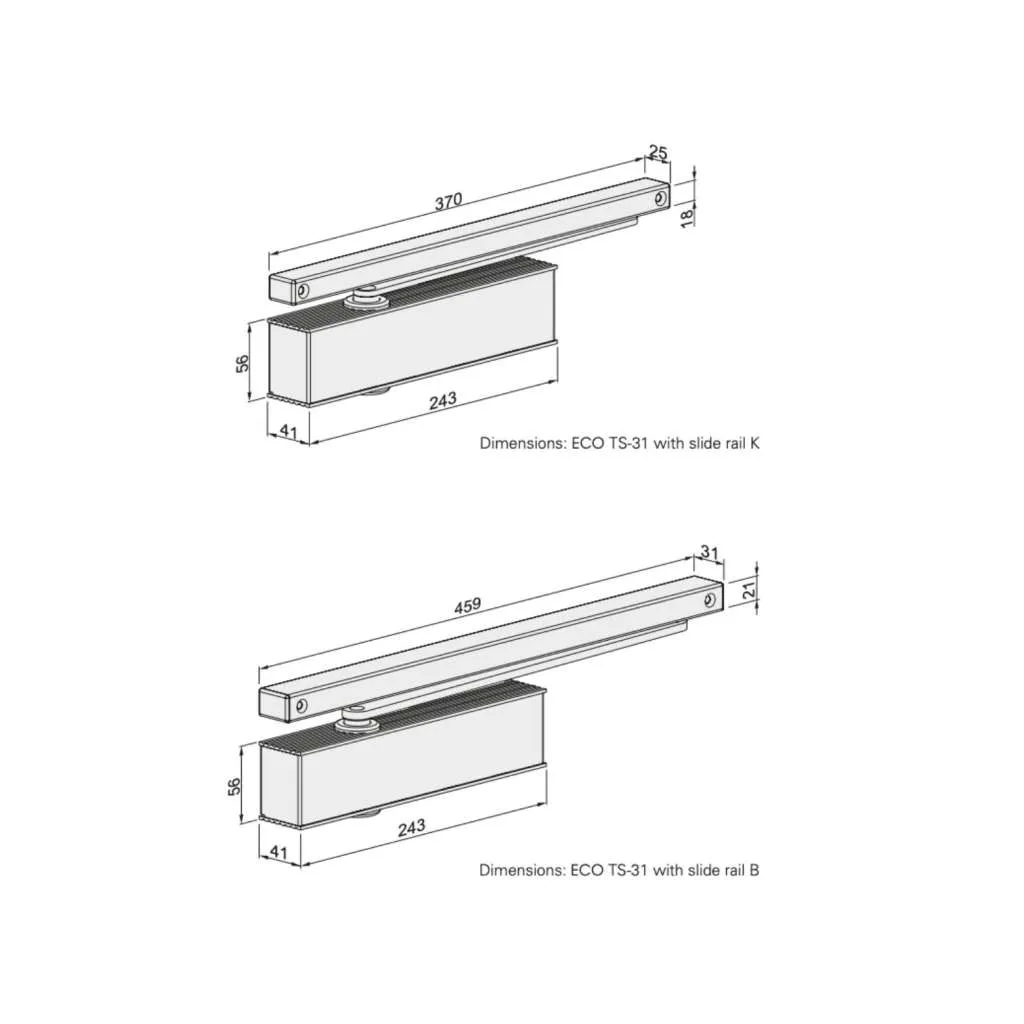 ECO SCHULTE TS-31 – Σούστα επαναφοράς με slide rails