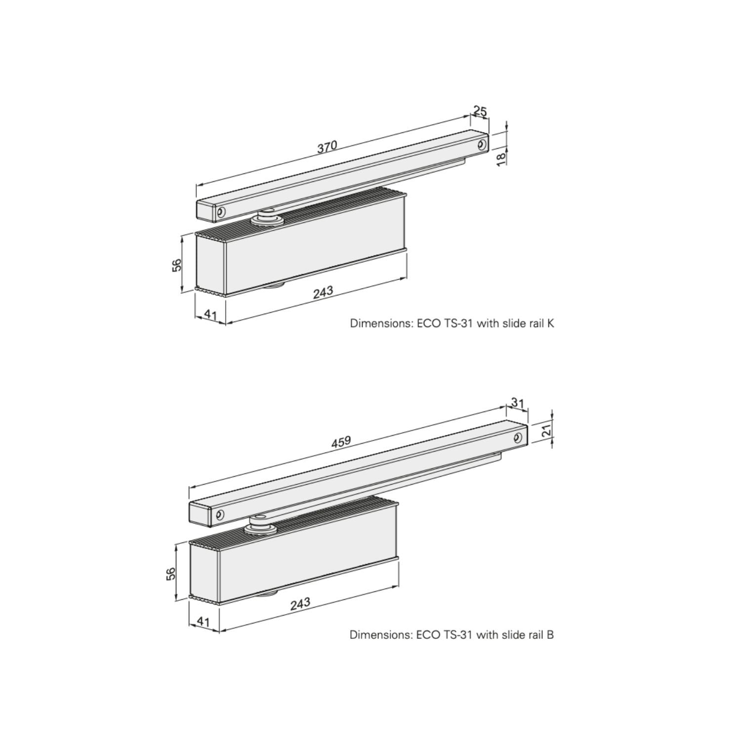 ECO SCHULTE TS-31 – Σούστα επαναφοράς με slide rails ECO SCHULTE TS-31 – Σούστα επαναφοράς με slide rails