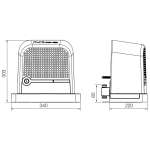 Nice ROBUS 600HS (Premium Kit) - Γρήγορο Μοτερ Συρόμενης Γκαραζόπορτας HIGH SPEED