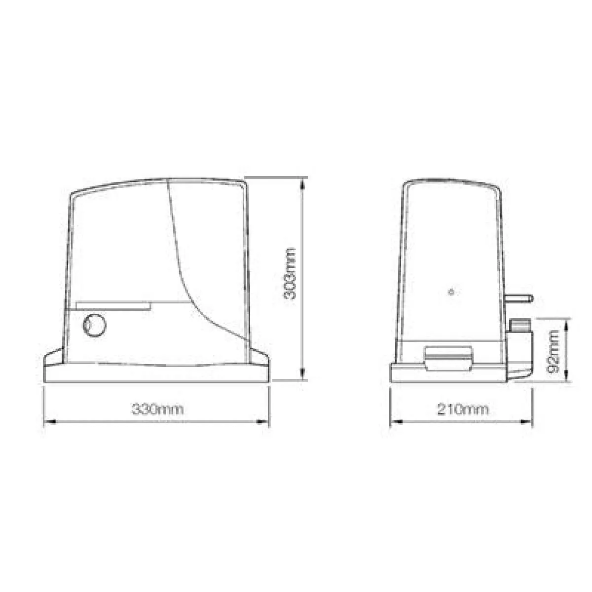Nice ROBUS 1000 (Premium Kit) - Μοτερ Συρόμενης Γκαραζόπορτας