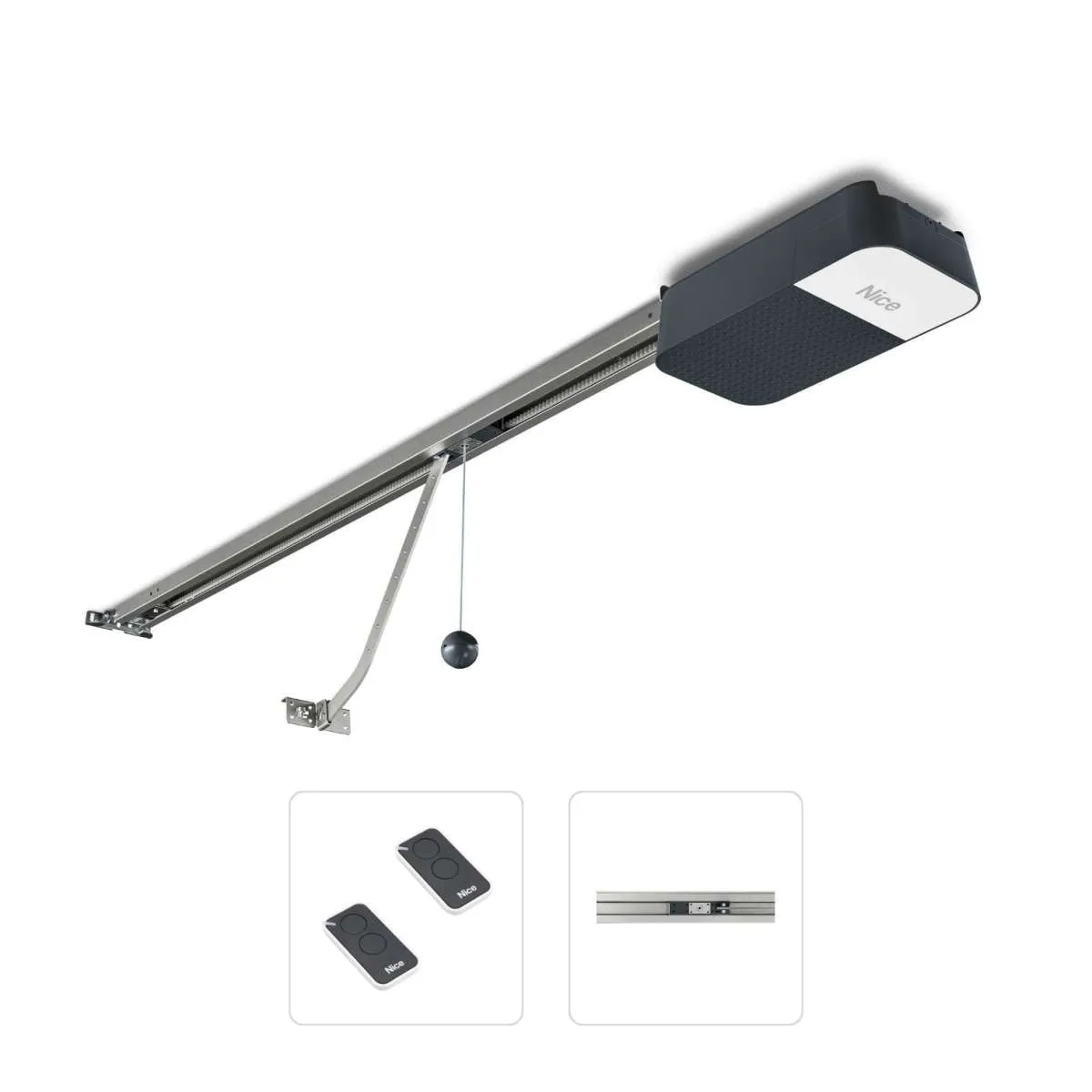 Nice SPIDO 600 (Basic Kit Μονοκόμματος Ιμάντα) - Σετ μηχανισμός γκαραζόπορτας οροφής έως 10,5 m²
