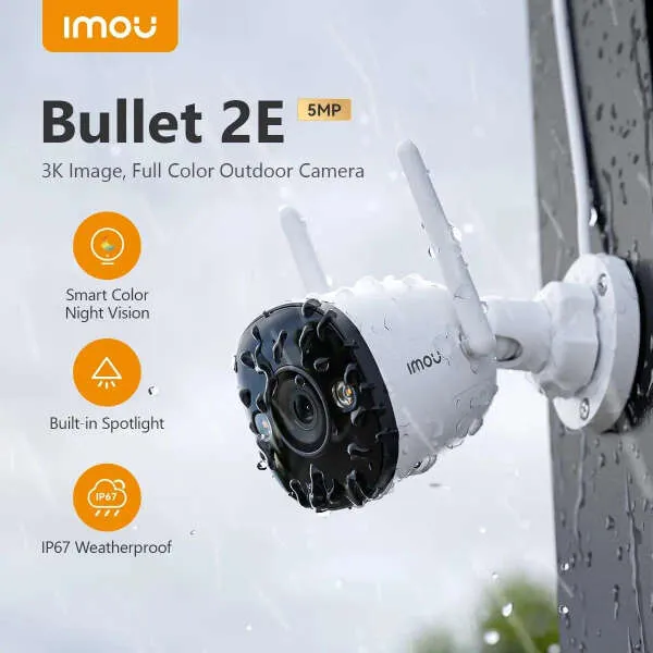 IMOU Bullet 2E 5MP (IPC-K3DP-5H0WF) - IP Κάμερα Παρακολούθησης Wi-Fi
