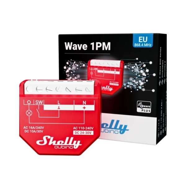 Shelly Qubino Wave 1PM - Έξυπνος διακόπτης Z-Wave™