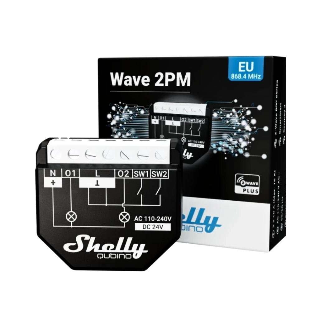 Shelly Qubino Wave 2PM - Έξυπνος διακόπτης Z-Wave™