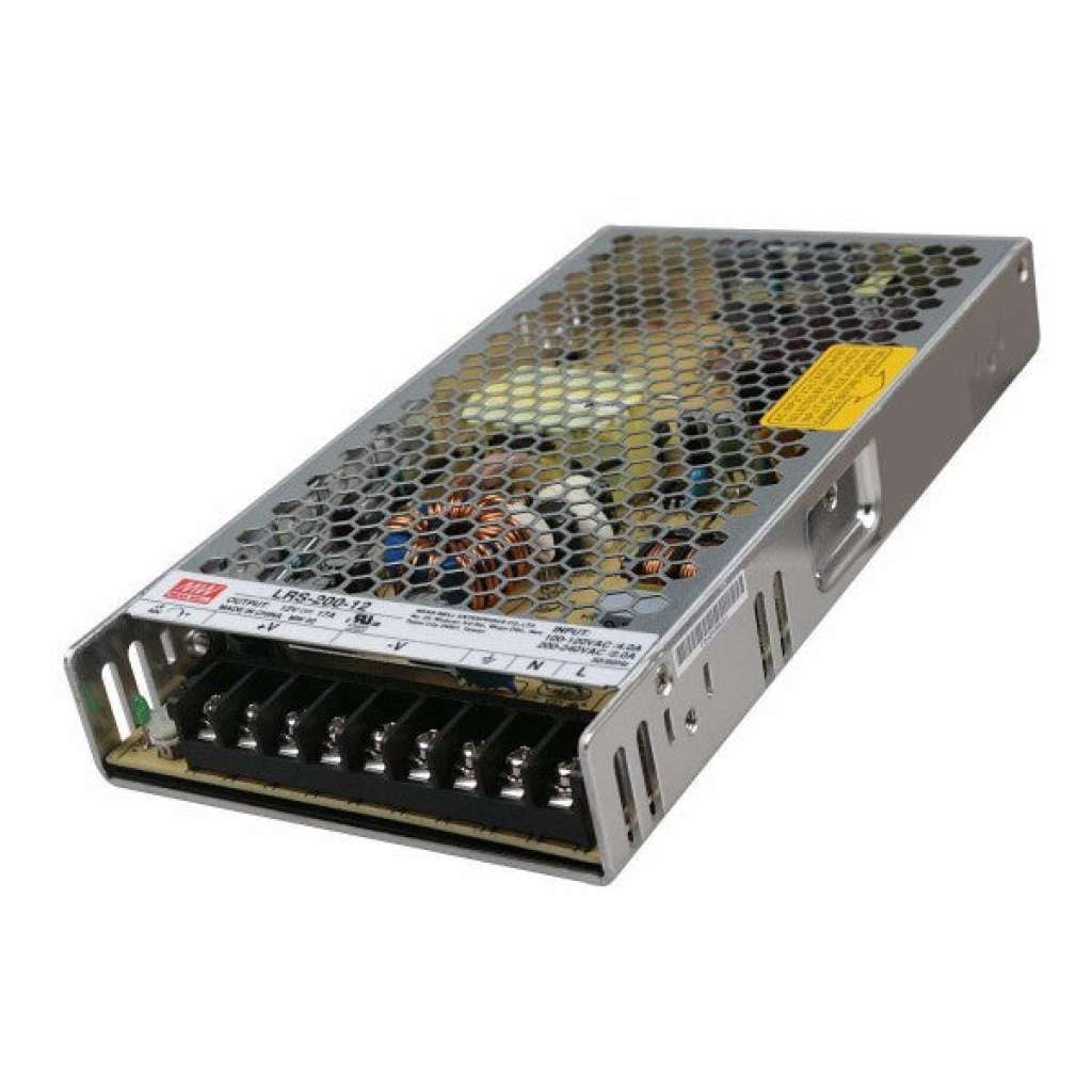 Meanwell  - LRS-200-12 Open frame τροφοδοτικό 12V-17A