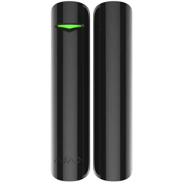 AJAX - DOOR PROTECT PLUS BLACK Ασύρματη μαγνητική επαφή (μαύρη), με αισθητήρα κρούσης.