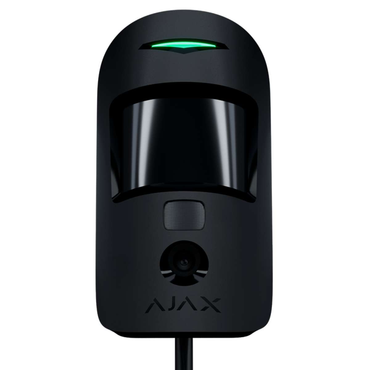 AJAX - MOTION CAM FIBRA BLACK Ενσύρματος ανιχνευτής FIBRA, PIR & Pet Friendly (20kg), με ενσωματωμένη κάμερα για οπτική επιβεβαίωση συναγερμού, σε μαύρο χρώμα.