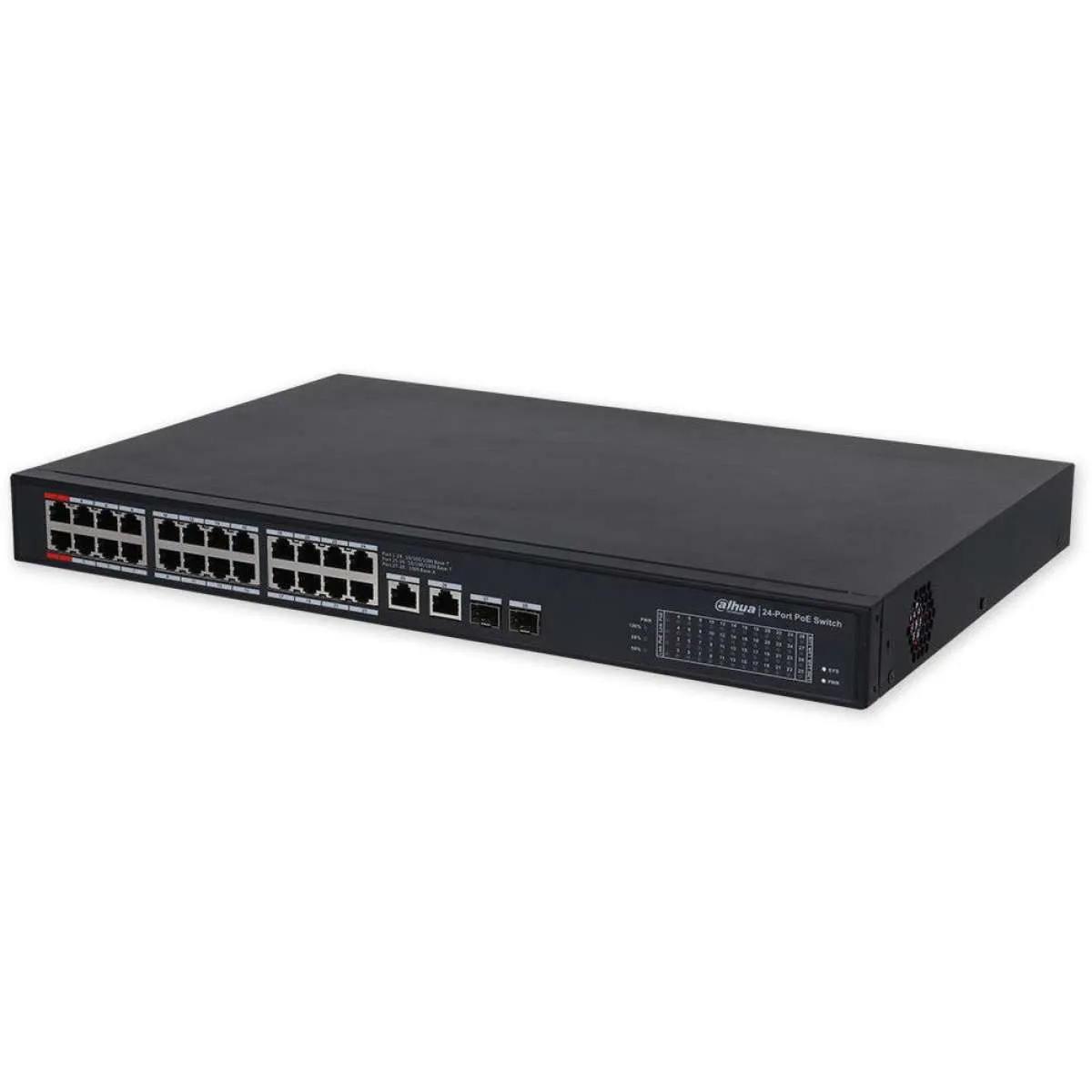 DAHUA - CS4228-24GT-375 Cloud Managed Switch με 24 θύρες PoE στα 1000Mbps, 2 θύρες uplink 1000Mbps και 2 θύρες SFP. Τροφοδοσία 375W.
