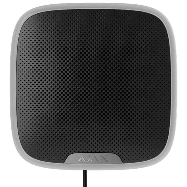 AJAX SYSTEMS - STREET SIREN FIBRA BLACK Ενσύρματη εξωτερική σειρήνα FIBRA, σε μαύρο χρώμα.