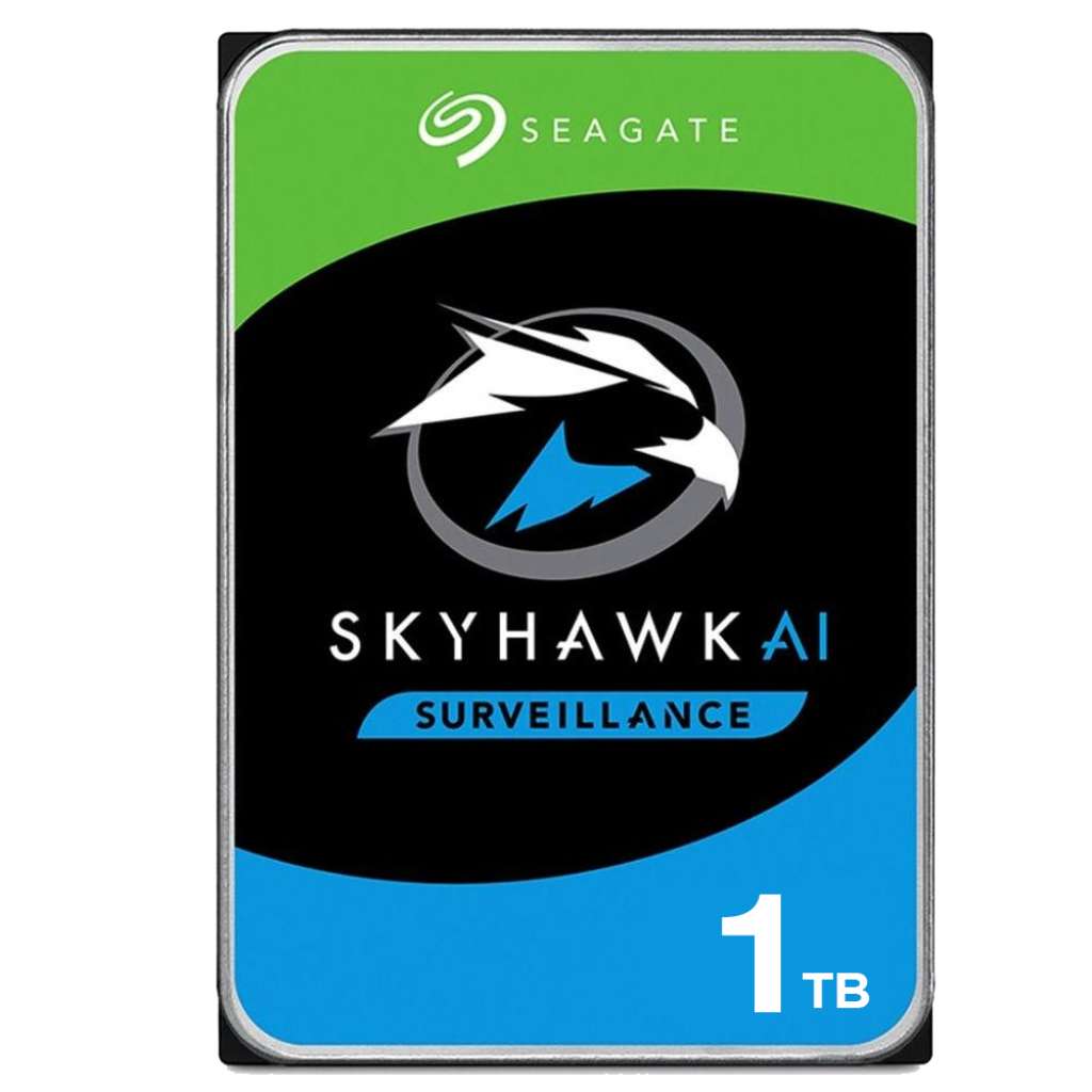 SEAGATE - SKYHAWK 1TB Σκληρός δίσκος 1TB ειδικά σχεδιασμένος για συστήματα παρακολούθησης με λειτουργία 24/7.