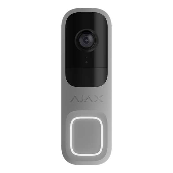 AJAX - AJAX SYSTEMS - DOORBELL GREY Δικτυακή μπουτονιέρα μίας κλήσης, με δυνατότητα πλήρους ενσωμάτωσης στο Ajax HUB και υποστήριξη καταγραφής μέσω Ajax NVR.