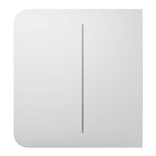 AJAX - SIDE BUTTON (2-GANG) WHITE Πλάγια πρόσοψη για πλαίσιο (Frame) 2, 3, 4 ή 5 θέσεων ασύρματου διπλού διακόπτη ελέγχου φωτισμού, σε λευκό χρώμα.