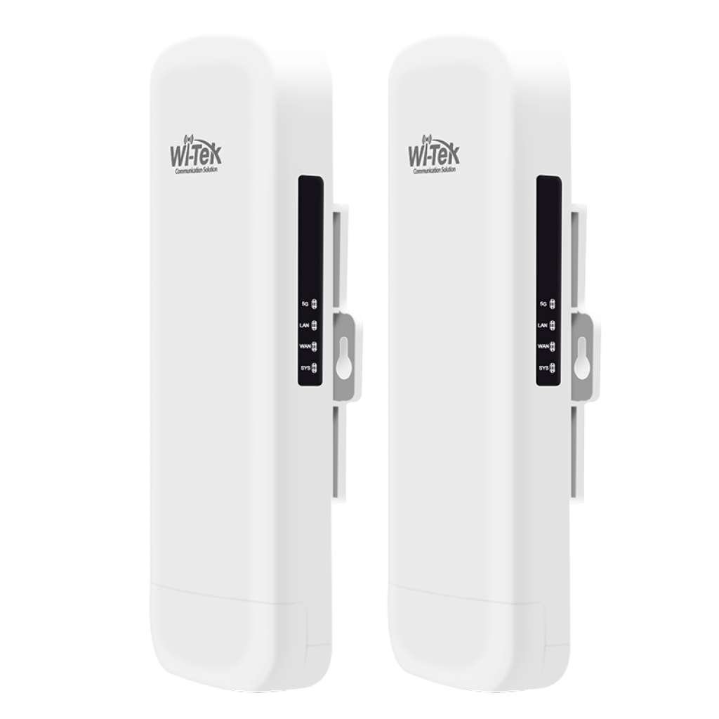 WI-TEK - WI-CPE513P-KIT V3 Κατευθυντική κεραία 5GHz στα 300Mbps για απόσταση μέχρι 5km. Δίνει PoE τροφοδοσία σε μία κάμερα. Διαχείριση από κινητό μέσω cloud.