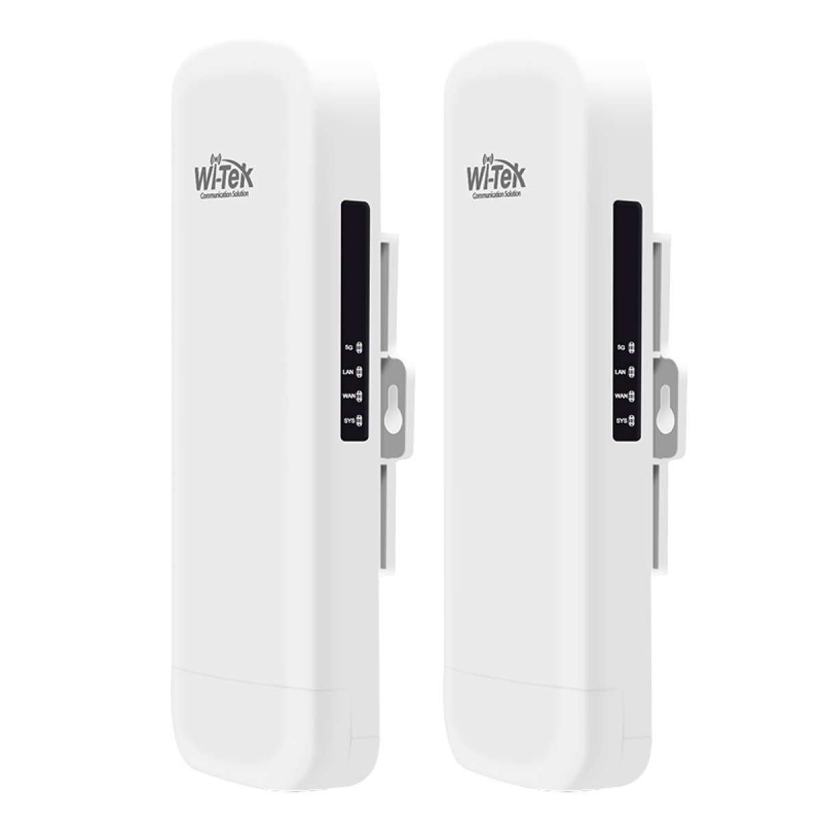 WI-TEK - WI-CPE513P-KIT V3 Κατευθυντική κεραία 5GHz στα 300Mbps για απόσταση μέχρι 5km. Δίνει PoE τροφοδοσία σε μία κάμερα. Διαχείριση από κινητό μέσω cloud.