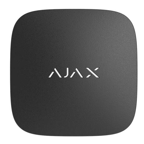 AJAX SYSTEMS - LIFE QUALITY BLACK Aσύρματος ανιχνευτής ελέγχου ποιότητας αέρα, σε μαύρο χρώμα.